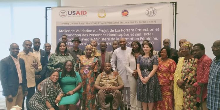 La pré-validation du projet de loi de promotion et de protection des personnes handicapées au cœur d’un atelier, à Conakry