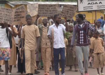 N’Zérékoré : des malvoyants manifestent contre les autorités