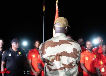 Colonel Doumbouya aux joueurs du Syli  « gagner ou perdre avec honneur »