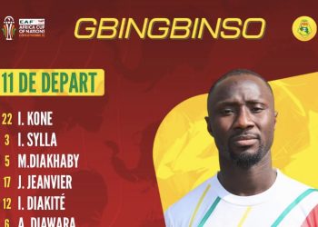 Voici le 11 départ de la Guinée face à la RDC