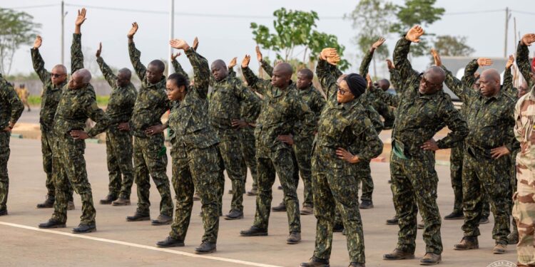 Kalako: le gouvernement Bah Oury sur le terrain militaire (images)