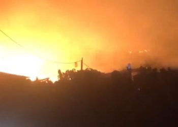 Kindia : Un incendie dévastateur ravage la boucherie, au quartier manquepas