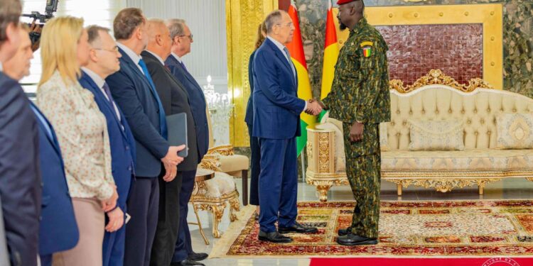Diplomatie : Sergueï LAVROV, Ministre des Affaires Étrangères de la Fédération de Russie en visite officielle à Conakry