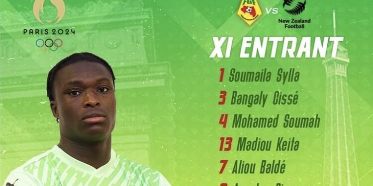 Guinée VS Nouvelle-Zélande : voici le 11 de départ de Kaba Diawara