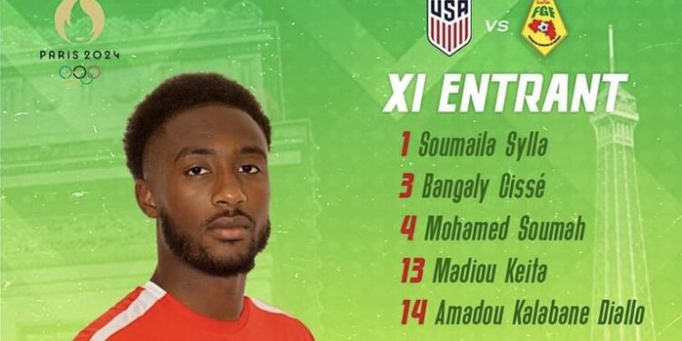 Guinée VS États-Unis : voici le 11 de départ de Kaba Diawara