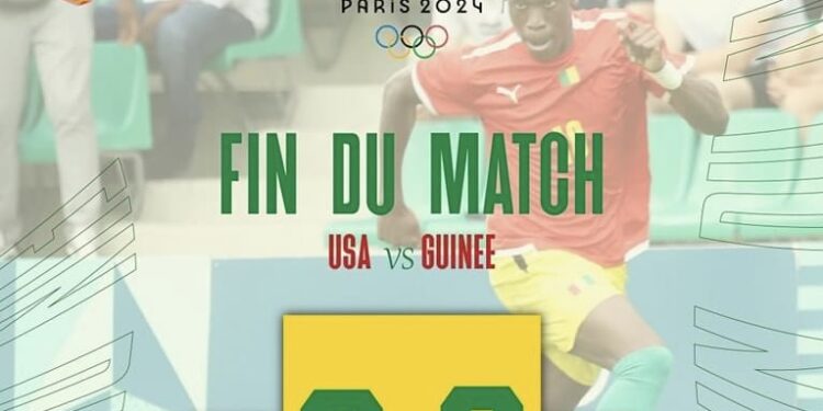 JO 2024 : le Syli national éliminé sur une défaite contre les États-Unis