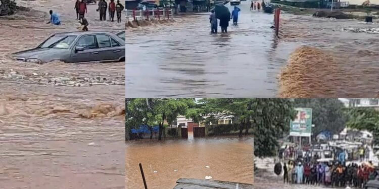 Inondations à Conakry : les fortes pluies submergent plusieurs quartiers de la capitale