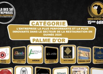 15ème édition du Gala des 50 Entreprises les plus performantes de la Guinée : Le voting grand public lancé pour l&rsquo;entreprise la plus performante et la plus innovante dans le secteur de la restauration en Guinée 2024