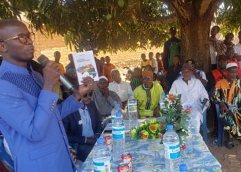 Coyah : Mohamed Cissé vante les grands axes de son livre-programme, à Bambaya