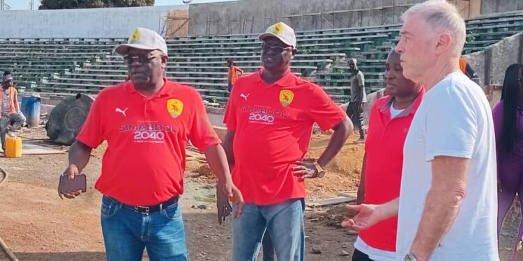 Stade 28 septembre : Michel Dussuyer satisfait de l’avancement des travaux ! 