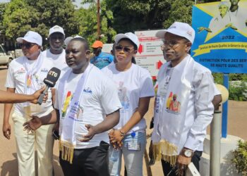 Marche en faveur du CNRD : Les acteurs de la Santé de Kindia soutiennent le Gl Doumbouya