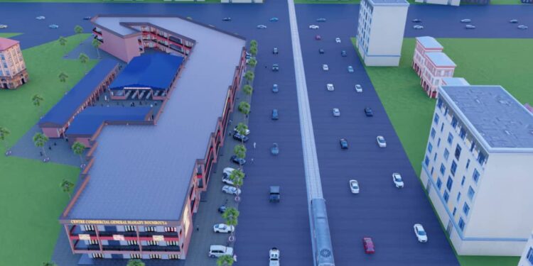 Projet de construction du centre commercial moderne Général Mamadi Doumbouya et d&rsquo;un hangar d&rsquo;une capacité de 500 places pour les femmes au marché de Cosa