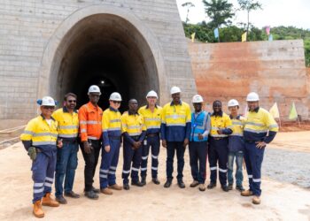 Le tunnel de l’embranchement ferroviaire de SimFer ouvert