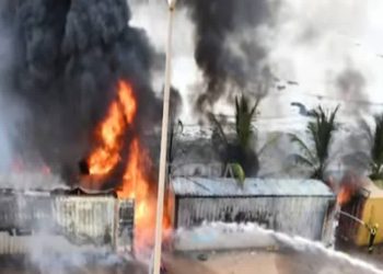 Conakry: Incendie aux abords d’un camp militaire