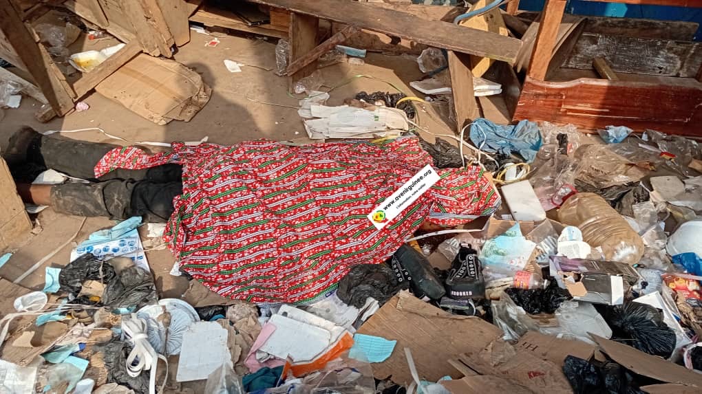 le corps de la victime