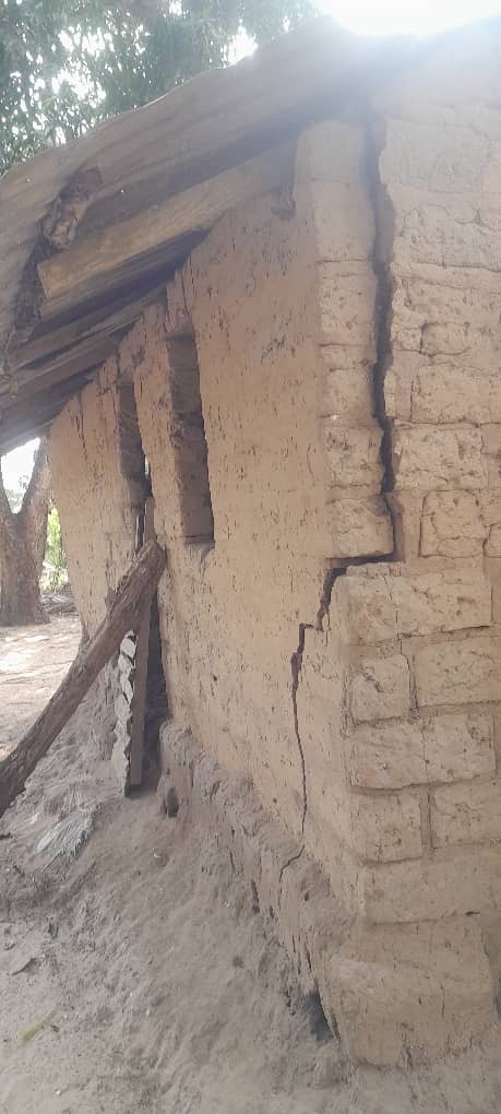 Des maisons fortement impactées