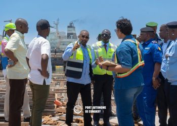Visite de chantier sur les terminaux portuaires du PAC