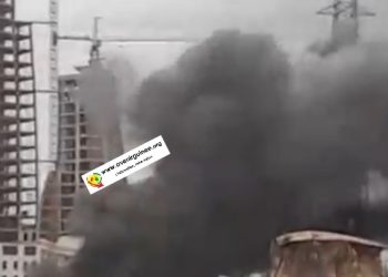 URGENT : Incendie en cours à l&rsquo;ancien dépôt de carburant de Kaloum