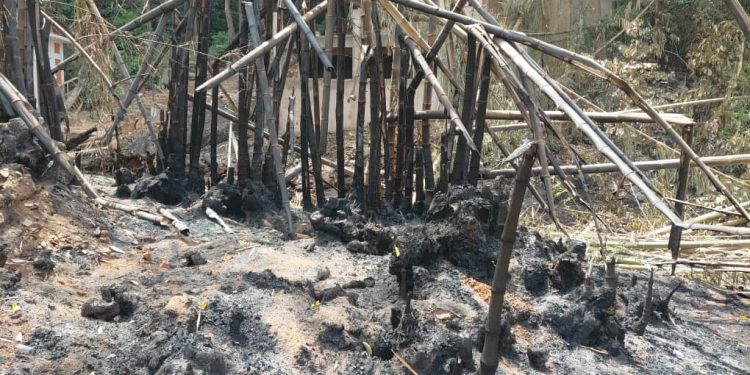 Kindia : Un incendie ravage une partie du site touristique du Voile de la Mariée