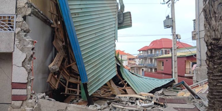 Conakry : Effondrement d&rsquo;un immeuble à Lambanyi