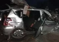 Kindia-Coyah : Une Verso roulant à vive allure percute un camion : 3 morts !