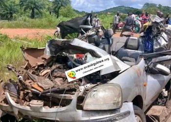 Kindia: un nouvel accident fait 5 morts à Labota